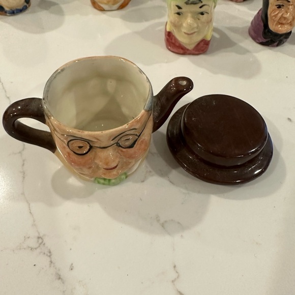 VTG Artone & Beswick England Toby Porcelain Shot Glass  Figurine Lot 16 Mini - Picture 9 of 14